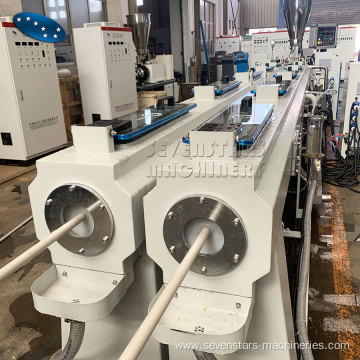 PVC double pipe extrusion machine